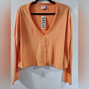 Out From Under (UO) Orange Cardigan